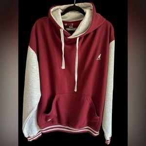 Kangol Signature Black Label Hoodie – Maroon & Grey (XL)